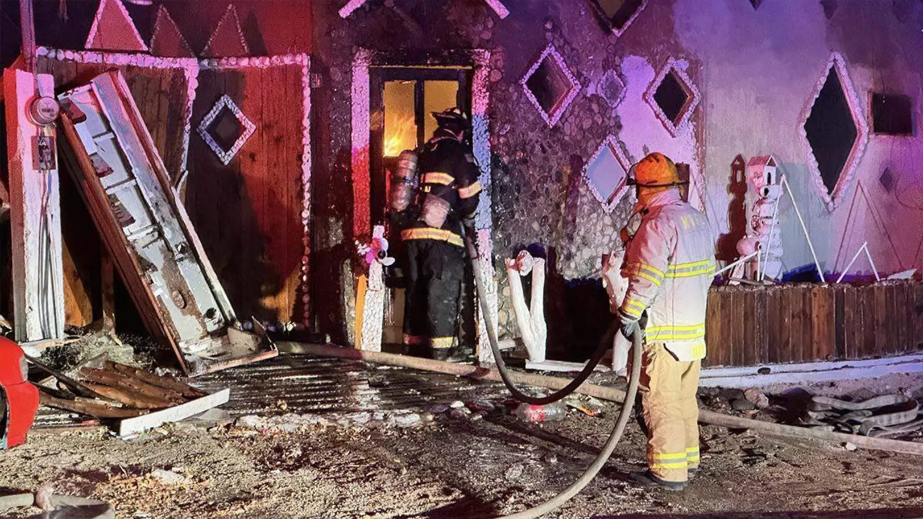 incendio consume vivienda en La Paz